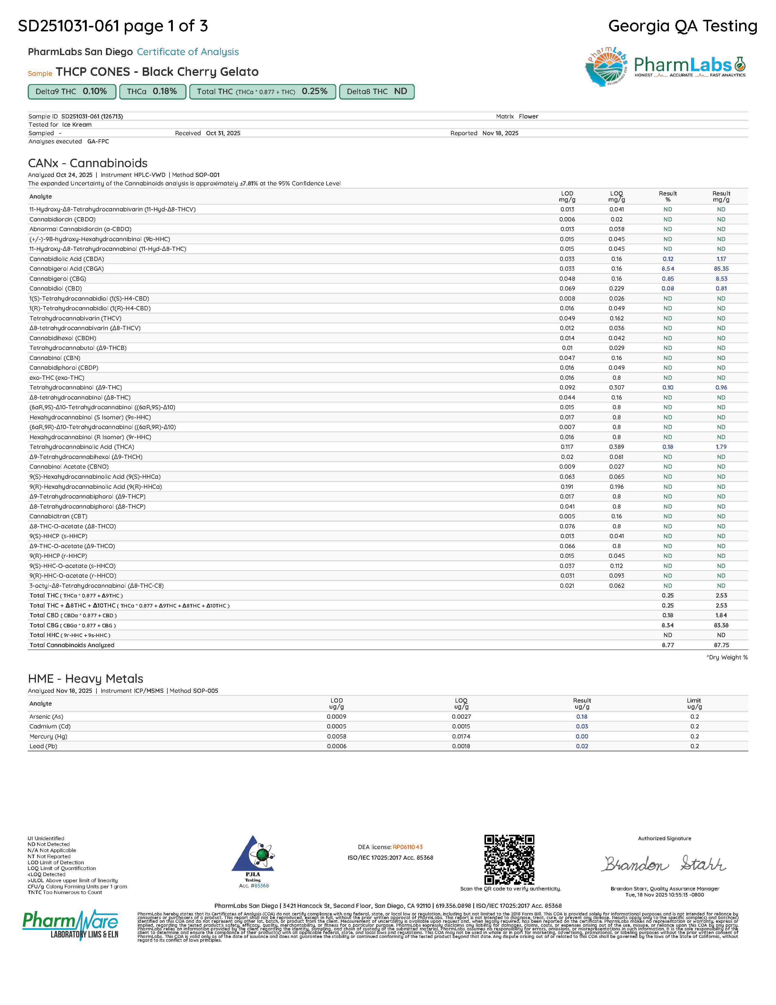 THCP BLACK CHERRY GELATO CONES