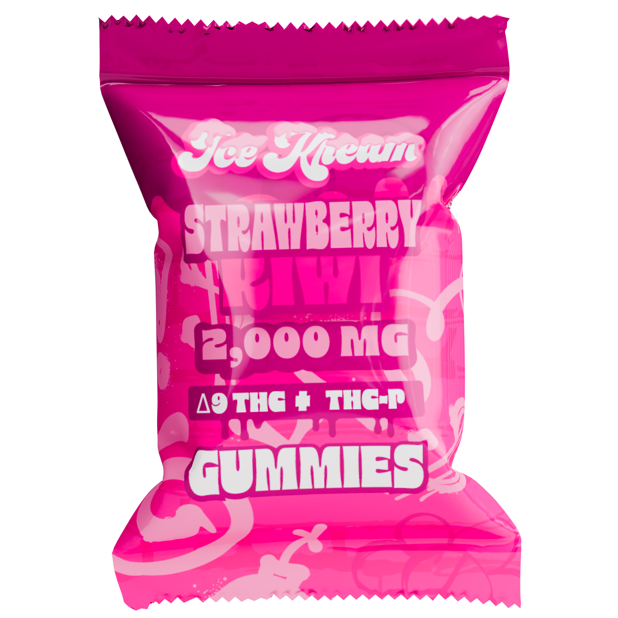 Strawberry Kiwi Single 2000mg Gummy