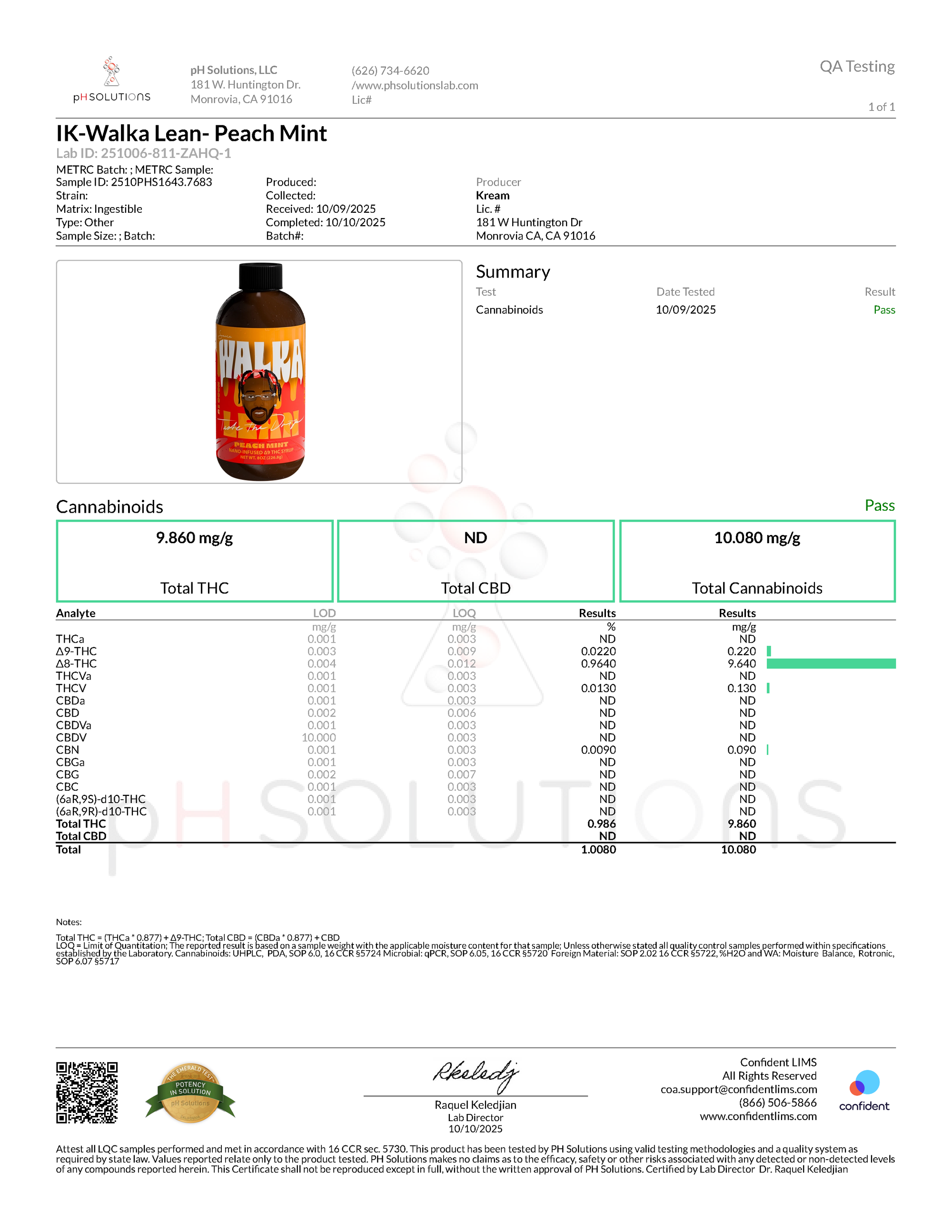 SAUCE WALKA'S PEACH MINT