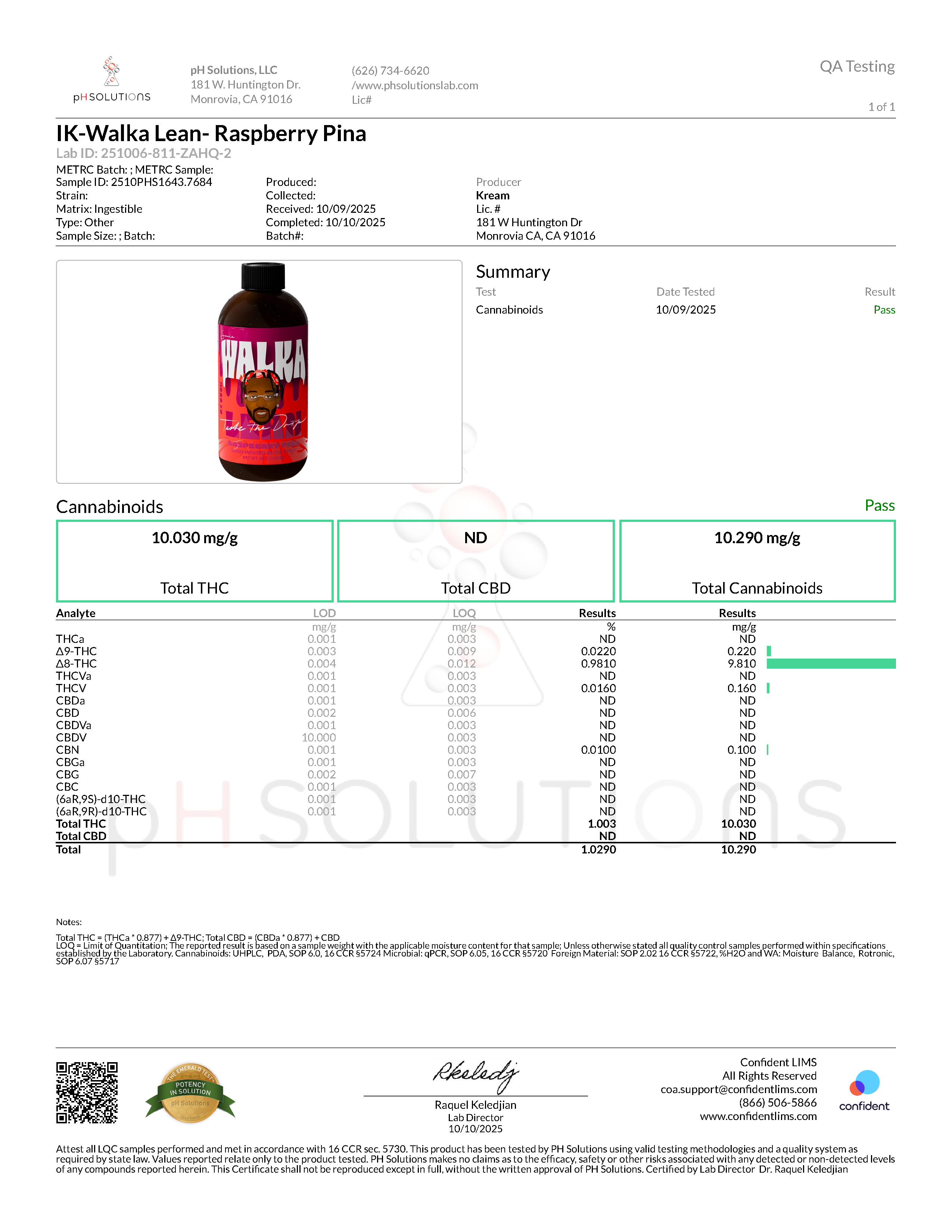 SAUCE WALKA'S RASPBERRY PINA LEAN