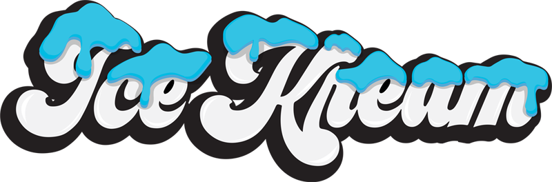 Ice Kream brand logo in horizontal format sized 800 by 264 pixels