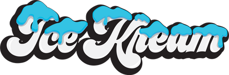Ice Kream brand logo in horizontal format sized 800 by 264 pixels