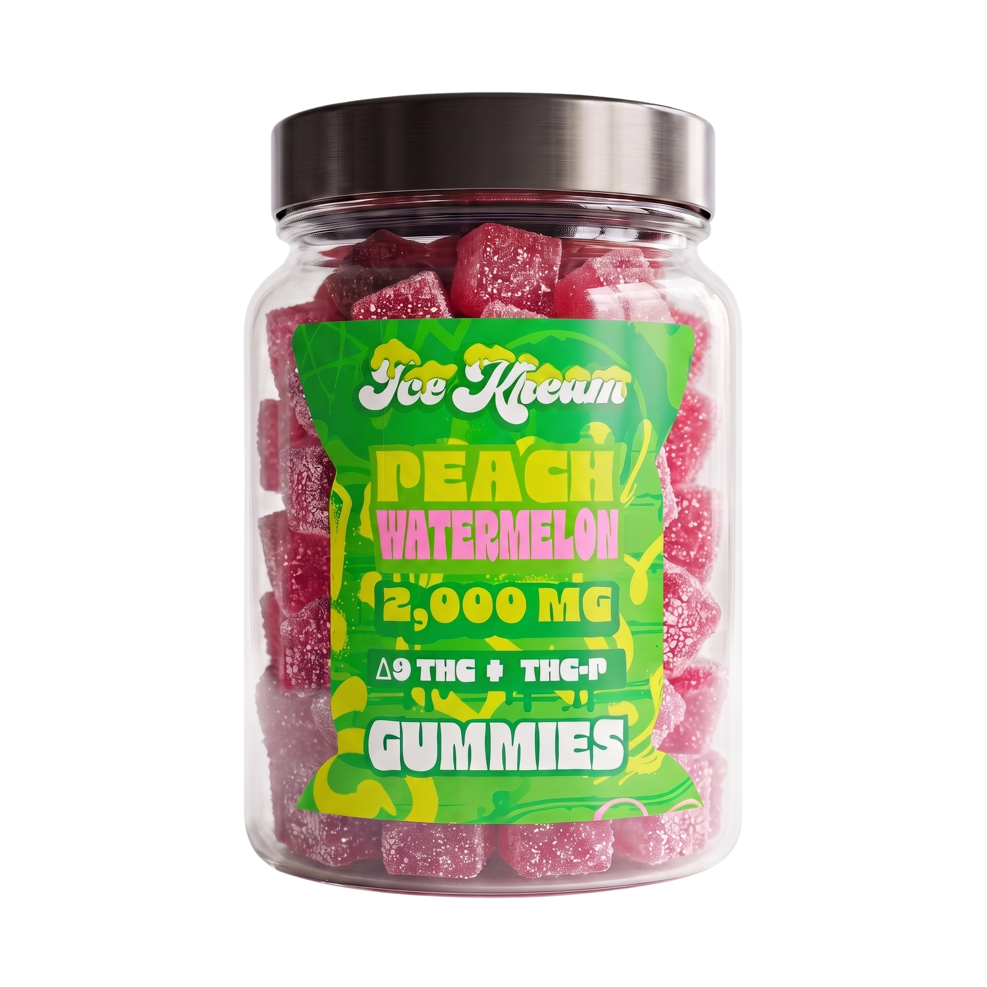 Peach Watermelon Single 2000mg Gummy