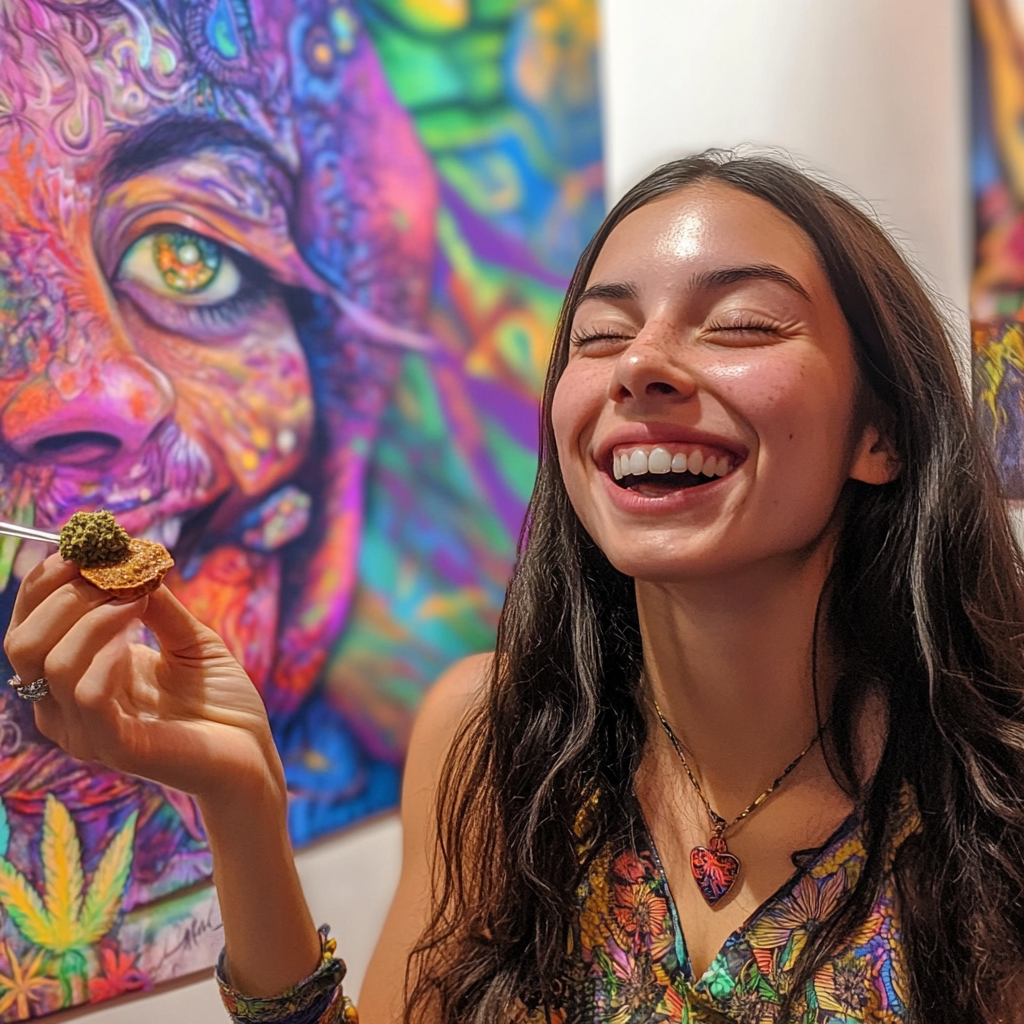 Infographic explaining microdosing THCA edibles and their effects for controlled cannabis consumption