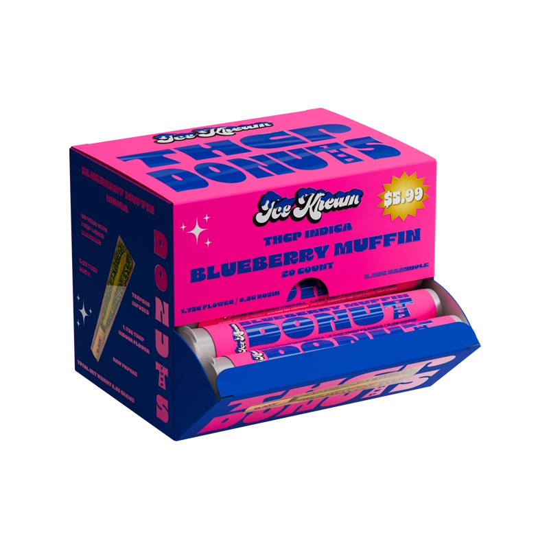 THCP BLUEBERRY MUFFIN DONUTS